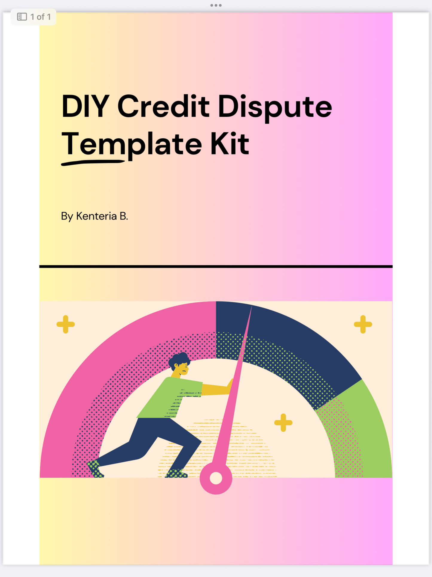 DIY Credit Dispute Template Kit
